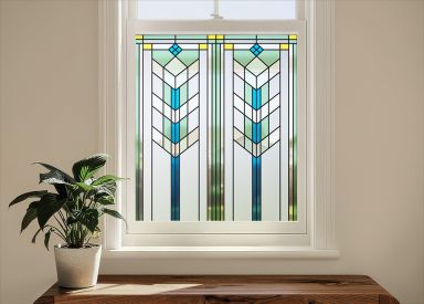 SXEG-3456-UG Prairie Flower Stained Glass